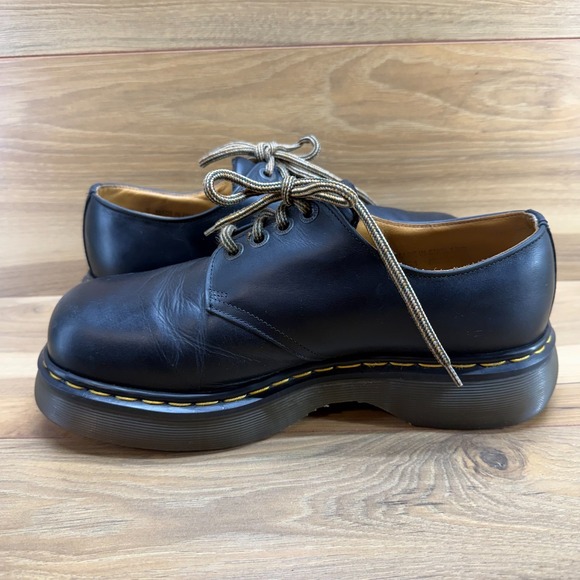 DR MARTENS Vintage Chunky 90\'s Mens 11 UK 10 Square Toe Black Oxford ENGLAND